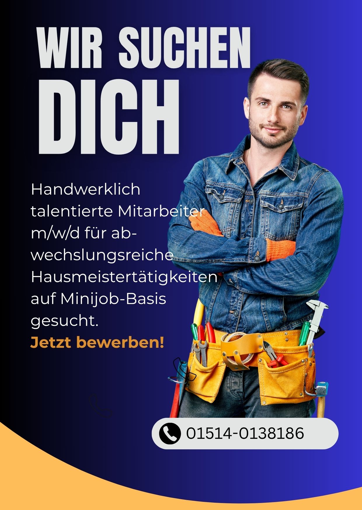 flyer für hausmeisterjob
